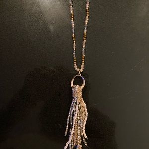 Blush Multi-Gold long necklace